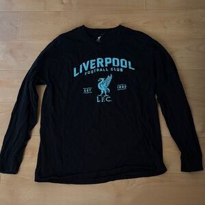 Liverpool Football Club Men’s Black Long Sleeve Shirt